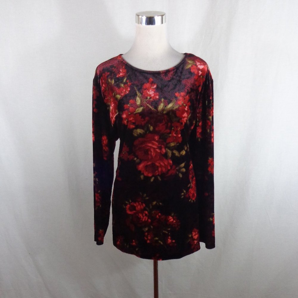 CALIFORNIA KRUSH WOMEN'S SHIRT SZ XL FLORAL